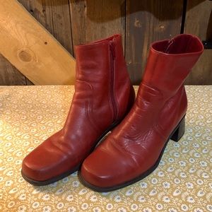 Dark red Naturalizer leather bootie….